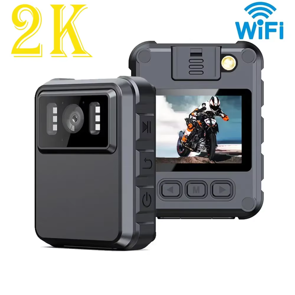 Cámara corporal WiFi para seguridad, visión nocturna IR, DVR - imagen 2