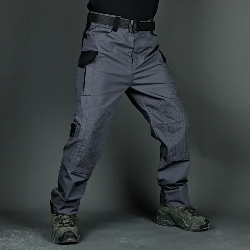 Pantalones tácticos con múltiples bolsillos para hombre, ropa de trabajo para caza, entrenamiento funcional, Joggers - imagen 3