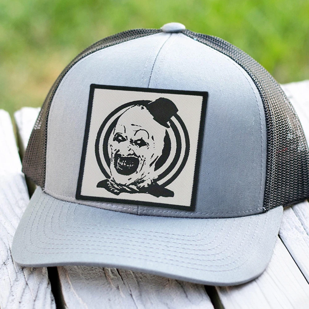 Parche táctico de moral de payaso de arte de Terror, parches de gancho y bucle, insignia militar, pegatinas para mochila, brazalete, aplique para casco - imagen 5