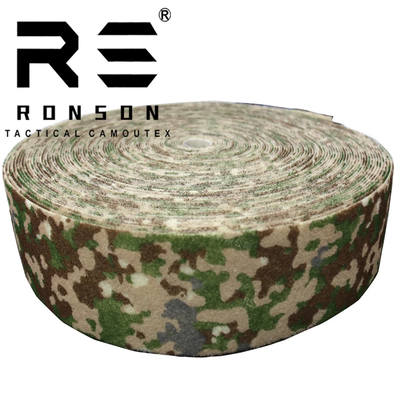 Correas de bucle de camuflaje para todo terreno, superficie peluda, correa de mochila, cubierta de casco, accesorios de chaleco, punto alemán, 10cm - imagen 2