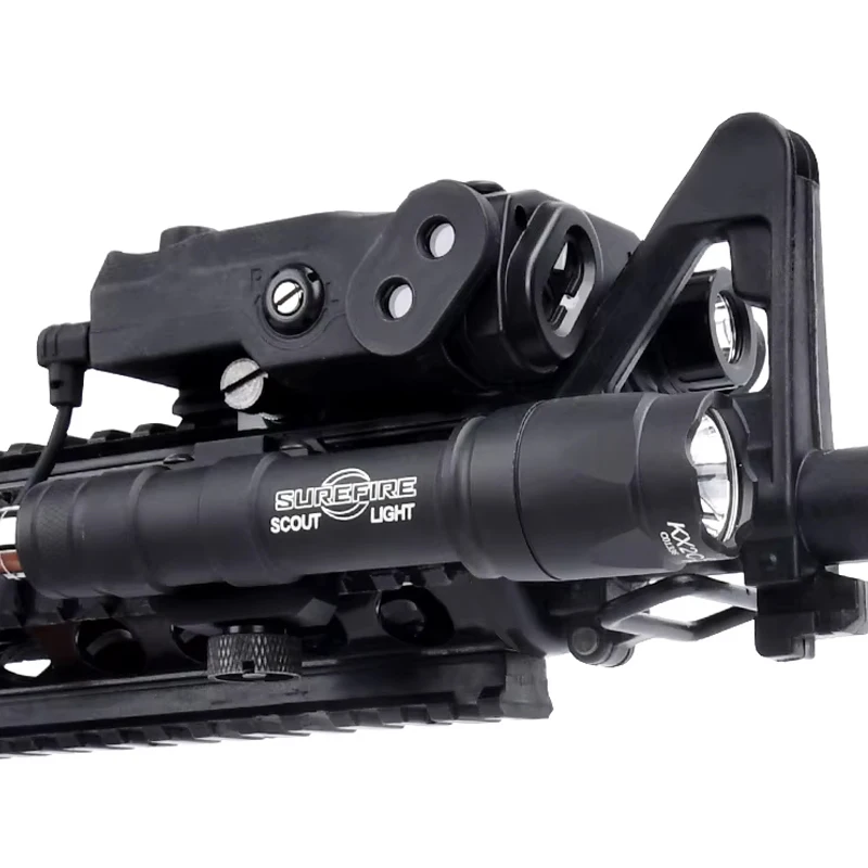 WADSN-linterna táctica PEQ PEQ15 PEQ-15 SF M300A M600C, accesorios de caza Airsoft, punto rojo de alta potencia, indicador verde y azul - imagen 5