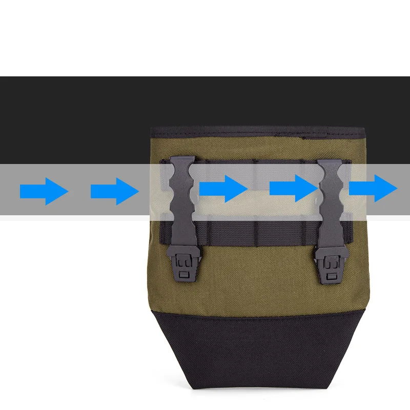 Bolsa táctica Molle con cordón para revistas, bolsa para munición al aire libre, cinturón de utilidad militar ajustable, funda para cadera - imagen 3