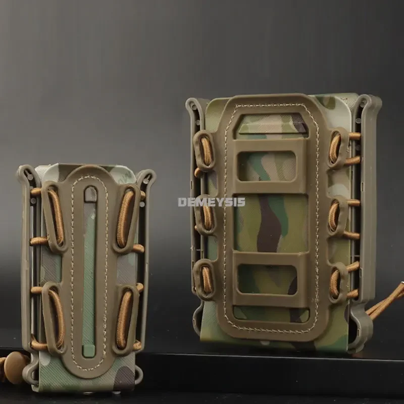 Bolsas tácticas para revistas, 5,56, 7,62mm, cinturón Molle, portador de fijación rápida, carcasa suave, bolsa para pistola Mag - imagen 3