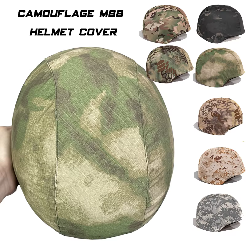Funda camuflaje casco M88 ripstop táctica para airsoft y paintball