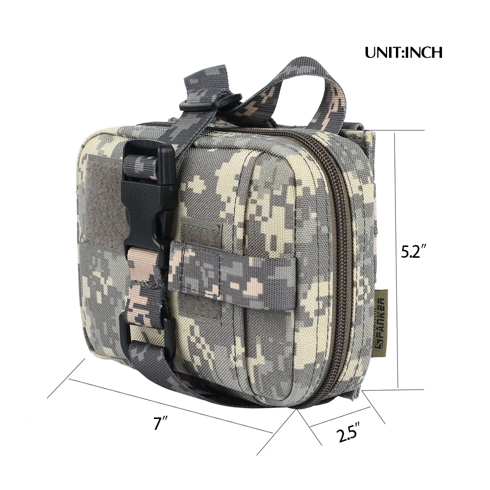 Bolsa táctica Molle EDC, bolsa médica, bolsa de emergencia para exteriores, bolsa de herramientas, bolsas de primeros auxilios, riñonera, accesorios de caza - imagen 3