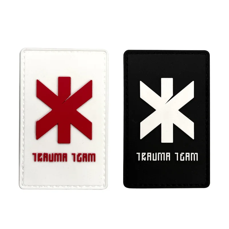 Accesorios para bolsas al aire libre, insignia de moral de goma suave de PVC 3D funcional, banda samurái Arasaka, parche de gancho y bucle para mochila DIY - imagen 4