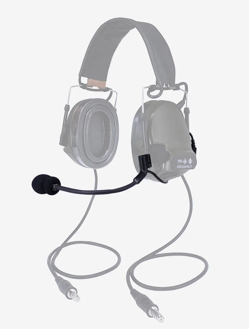 Auriculares tácticos FCS con micrófono C3, micrófono dinámico para captación de sonido Comtac3 y auriculares con reducción de ruido - imagen 5