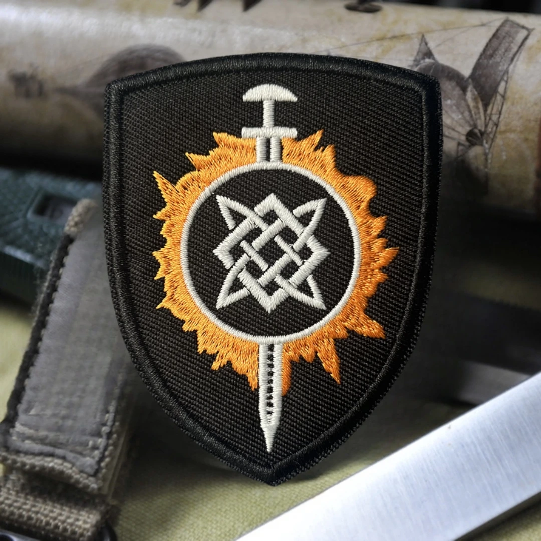 Estrella de Svarog, pulsera eslava, parche táctico moral, pegatinas para mochila militar, parches de gancho y bucle bordados para ropa - imagen 5