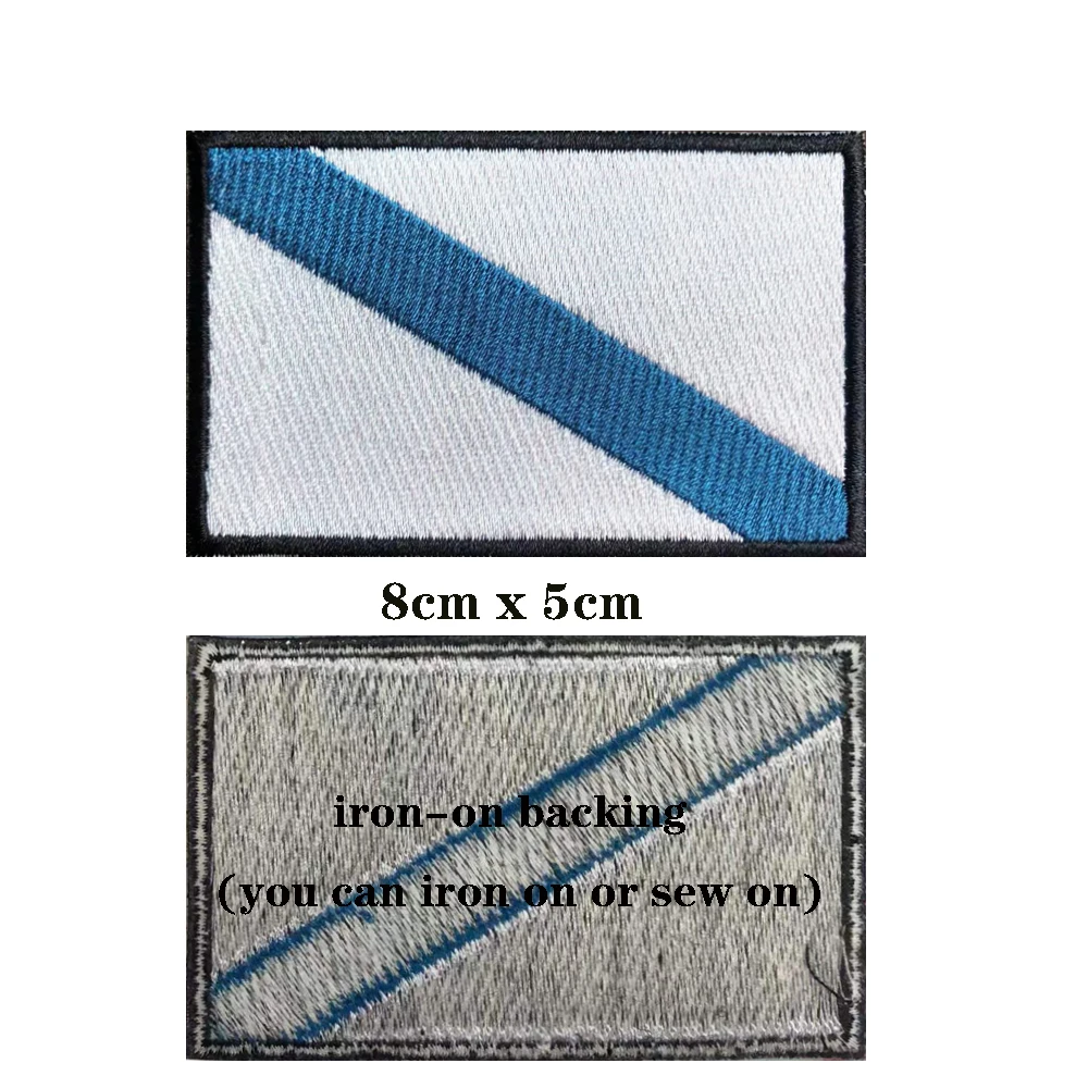 Banda para el brazo con la bandera de gallego, parche bordado de gancho y bucle, insignia de tela con bordado de hierro, raya Moral militar, 1 unidad - imagen 2