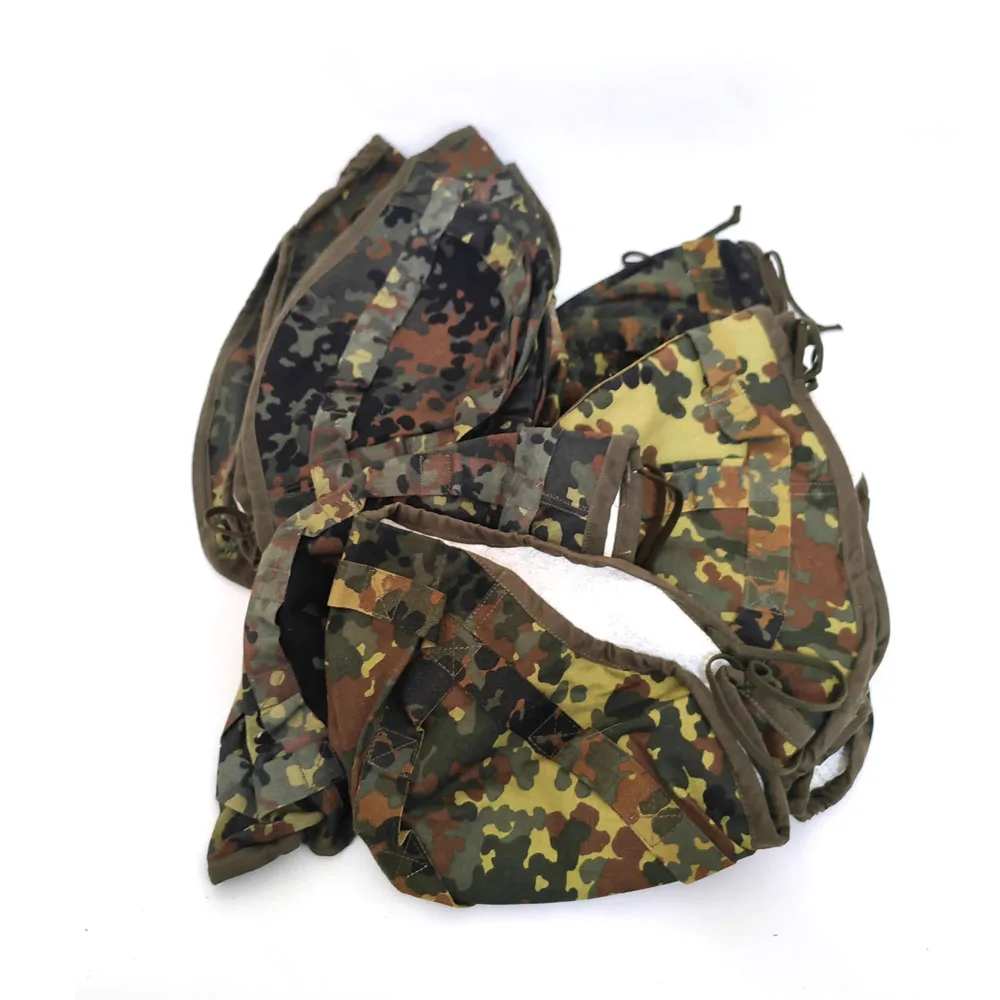 Capa de abrigo de soldado alemán de la Segunda Guerra Mundial, casco de camuflaje, tela de camuflaje, equipo alemán de algodón puro - imagen 4