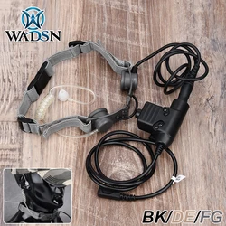 Wadsn auriculares tácticos de cuello con micrófono laríngeo para U94