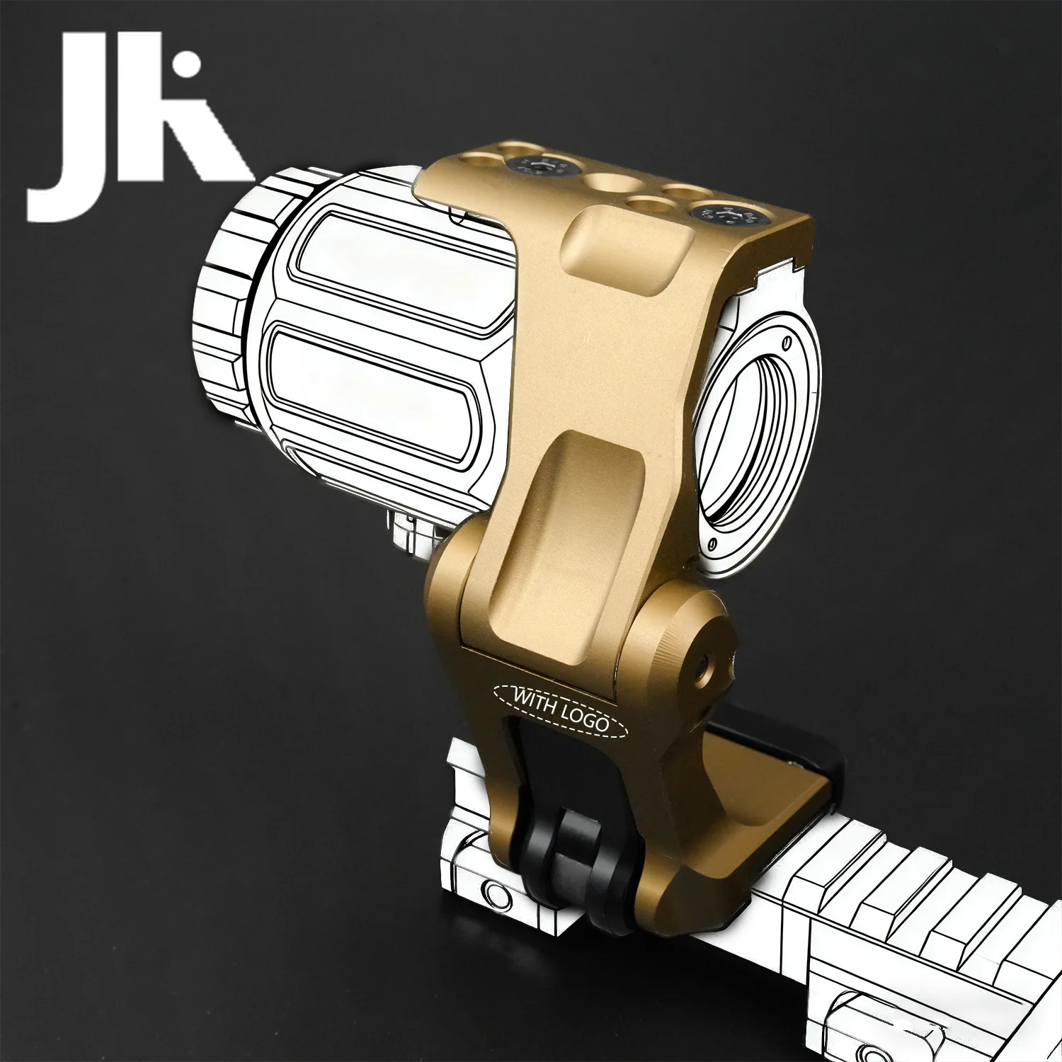 Montaje de mira óptica táctica, instalación rápida, desmontaje, Base plegable abatible, montaje UN FAST FTC, accesorio de caza al aire libre - imagen 3