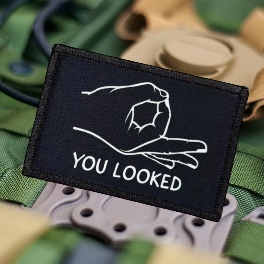 Parches de insignia de moral, brazalete táctico militar, pegatinas impresas con gancho y bucle para mochila - imagen 3