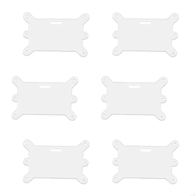 Clips multiusos para portatarjetas identidad, acrílico transparente resistente agua, para uso en Hospital, escuela y K1KF, - imagen 4