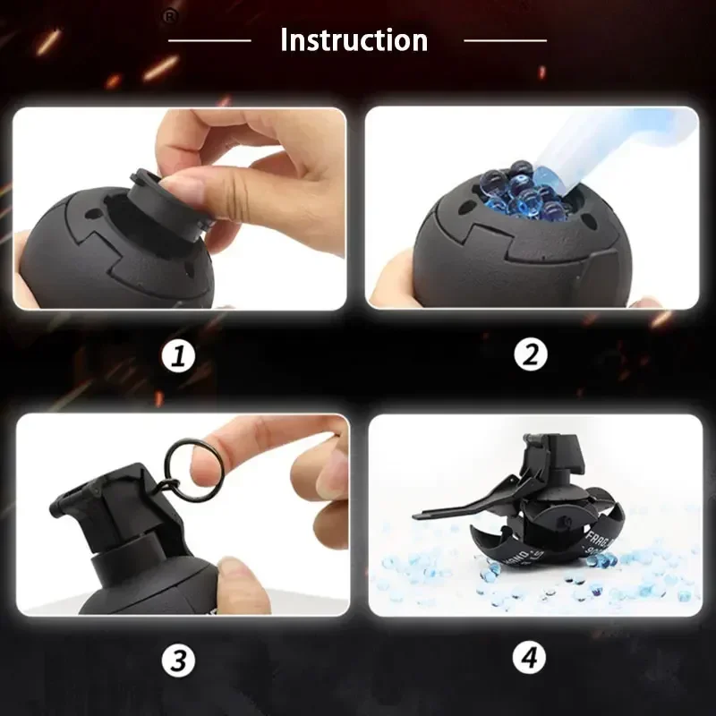 Pelota de Gel para deportes al aire libre, modelo de plástico M76, granada de mano, accesorios de juguete, bala de agua, regalos para niños, juego CS, equipo para adultos - imagen 4