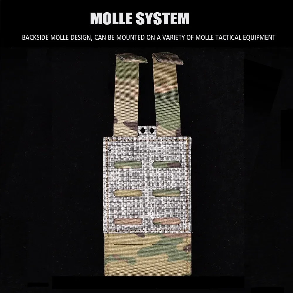 Bolsa táctica para revistas para Rifles de pistola serie AR, bolsa individual Mag, chaleco de caza de liberación rápida, cinturón, bolsa de almacenamiento para transporte - imagen 5