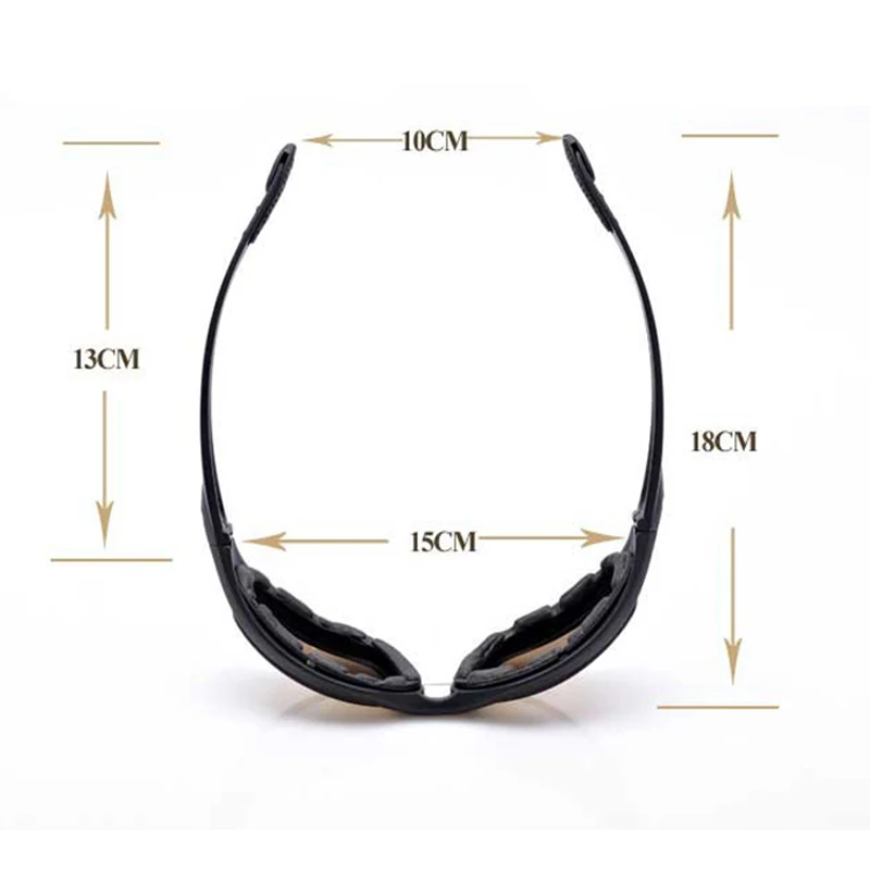 Daisy C5 gafas militares Storm del desierto 4 lentes deportes al aire libre caza gafas de sol Anti UVA UVB X7 polarizado juego de guerra motocicleta Glasse - imagen 4