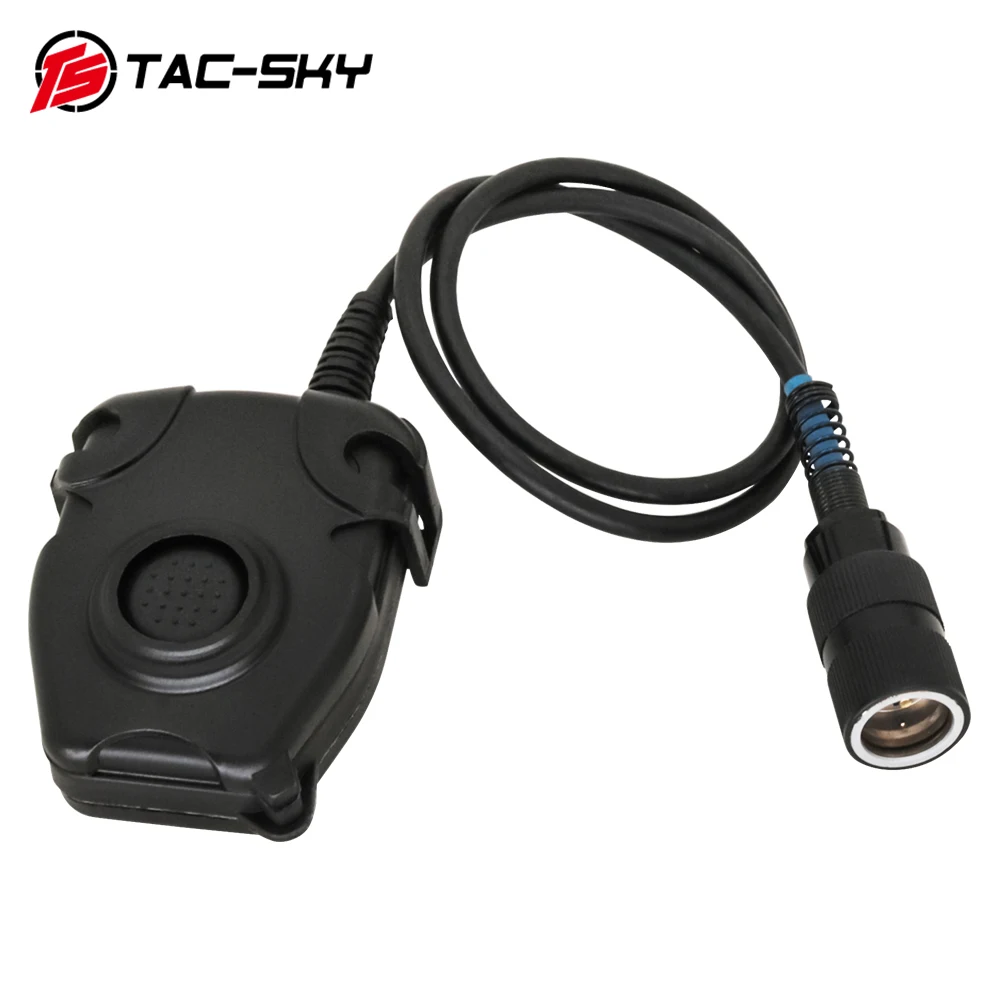 Adaptador TS TAC-SKY PTT de 6 pines, AN/PRC 148, 152, 152A, 163, Compatible con TAC-SKY/Z-TAC, auriculares tácticos, Versión Civil - imagen 3