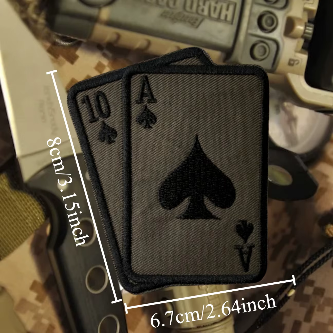 Parche militar bordado con gancho – Insignia moral táctica para ropa - imagen 3