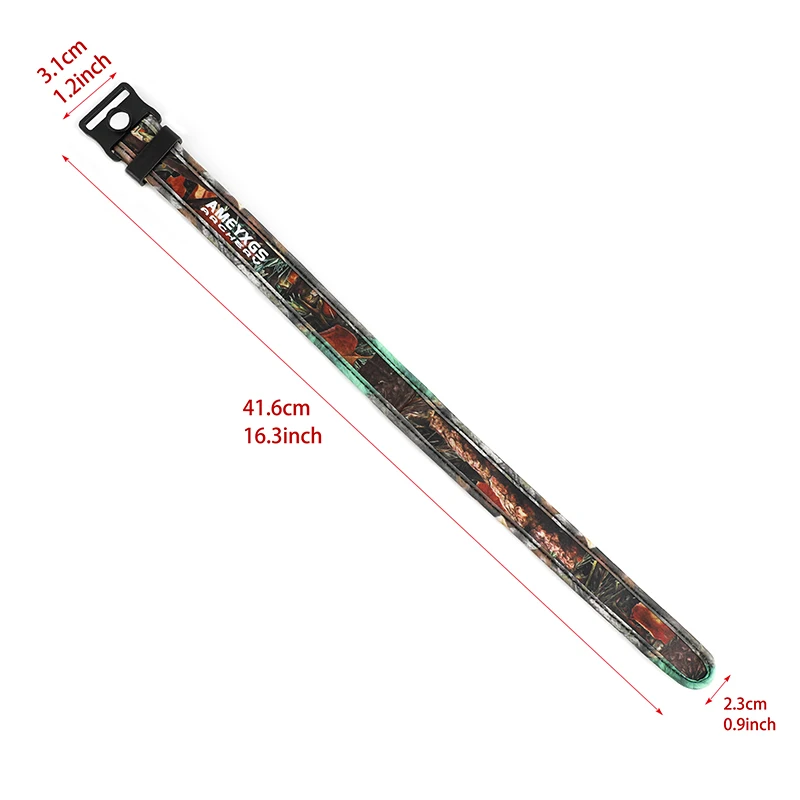 AMEYXGS tiro con arco compuesto muñeca Sling materiales de tela de buceo ajustables correa trenzada para caza tiro arcos Accesorios - imagen 2