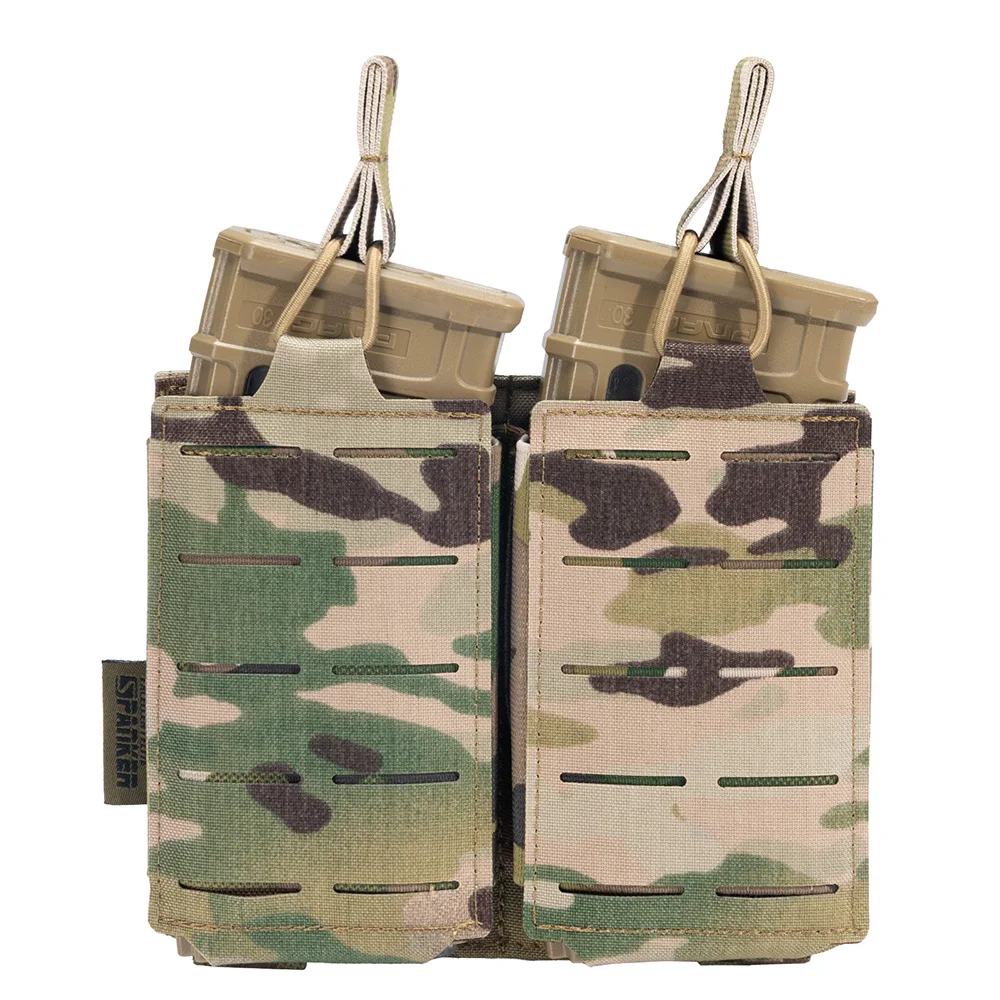 Bolsa táctica Molle detalles costuras calidad