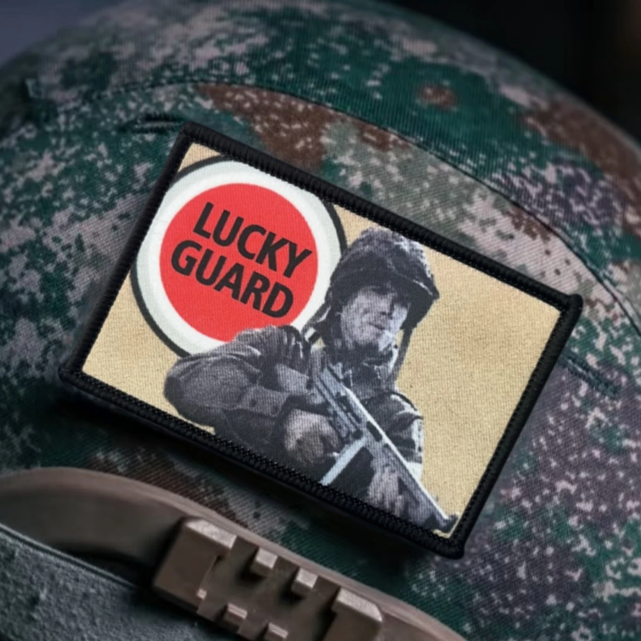 Insignia de moral divertida de Lucky Strike, parches impresos para ropa, brazalete militar táctico, gancho y bucle, accesorios para mochila, pegatinas