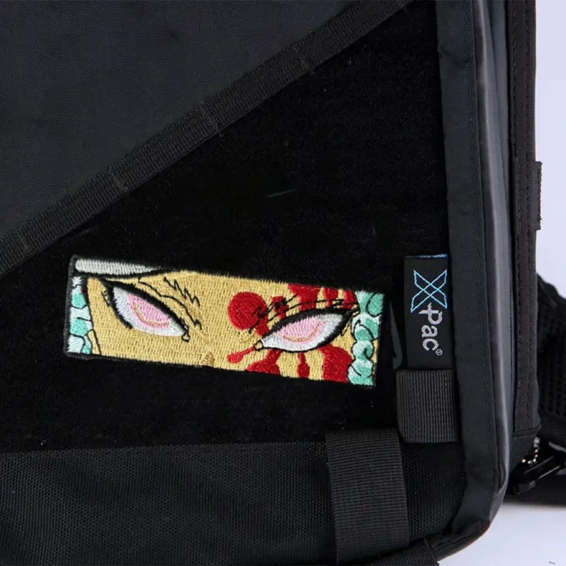 Parche de ojos de Anime, insignia de moral táctica, bordado militar, gancho y bucle, mochila, ropa, accesorios decorativos, pegatina, brazalete - imagen 5