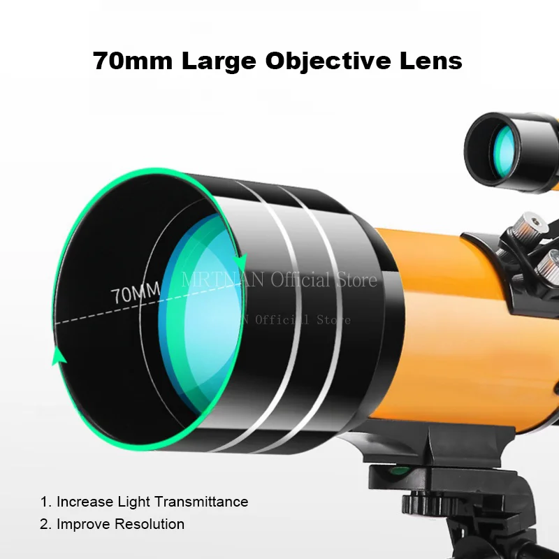 Telescopio astronómico profesional de gran aumento, binoculares potentes de largo alcance, visión nocturna, Monocular, 150 - imagen 4