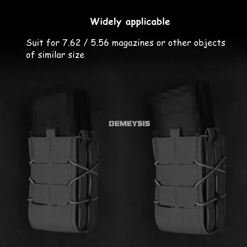 Bolsas tácticas dobles Mag para revistas 5,56 7,62, bolsa de cintura para tiro Airsoft de extracción rápida, soporte para revistas de caza - imagen 5