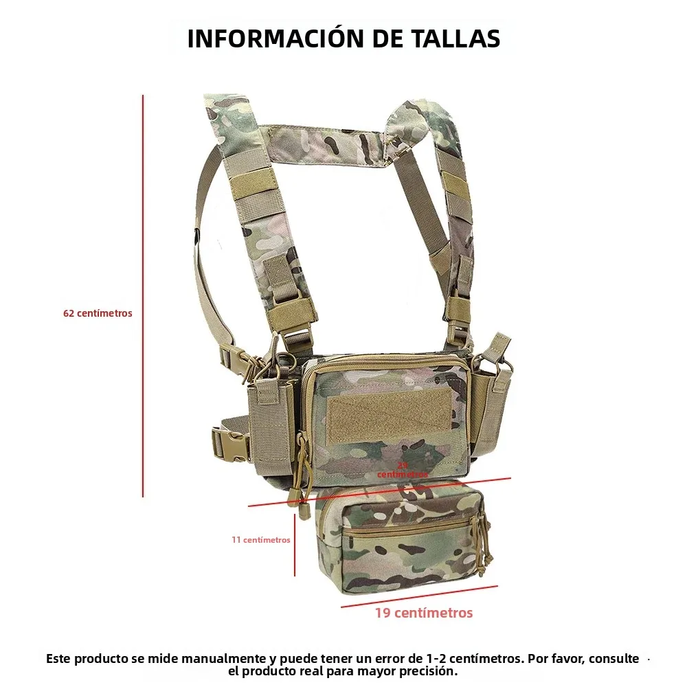 SINAIRSOFT D3CR Chaleco táctico portacargadores MOLLE para rifle - imagen 4