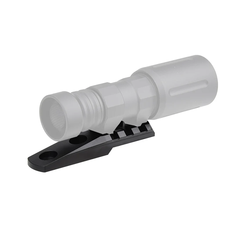 WADSN, 3 ranuras, Base de carril, linterna, soporte de caza de aluminio para SF M300 M600, luz exploradora, sistema Keymod, linterna PLH-V2 - imagen 4