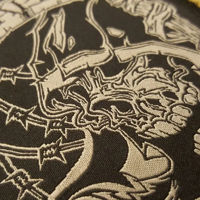 Reaper parches tácticos de calavera de terror, accesorios militares, insignia de moral bordada con gancho y bucle, brazalete del ejército, para mochilas - imagen 3