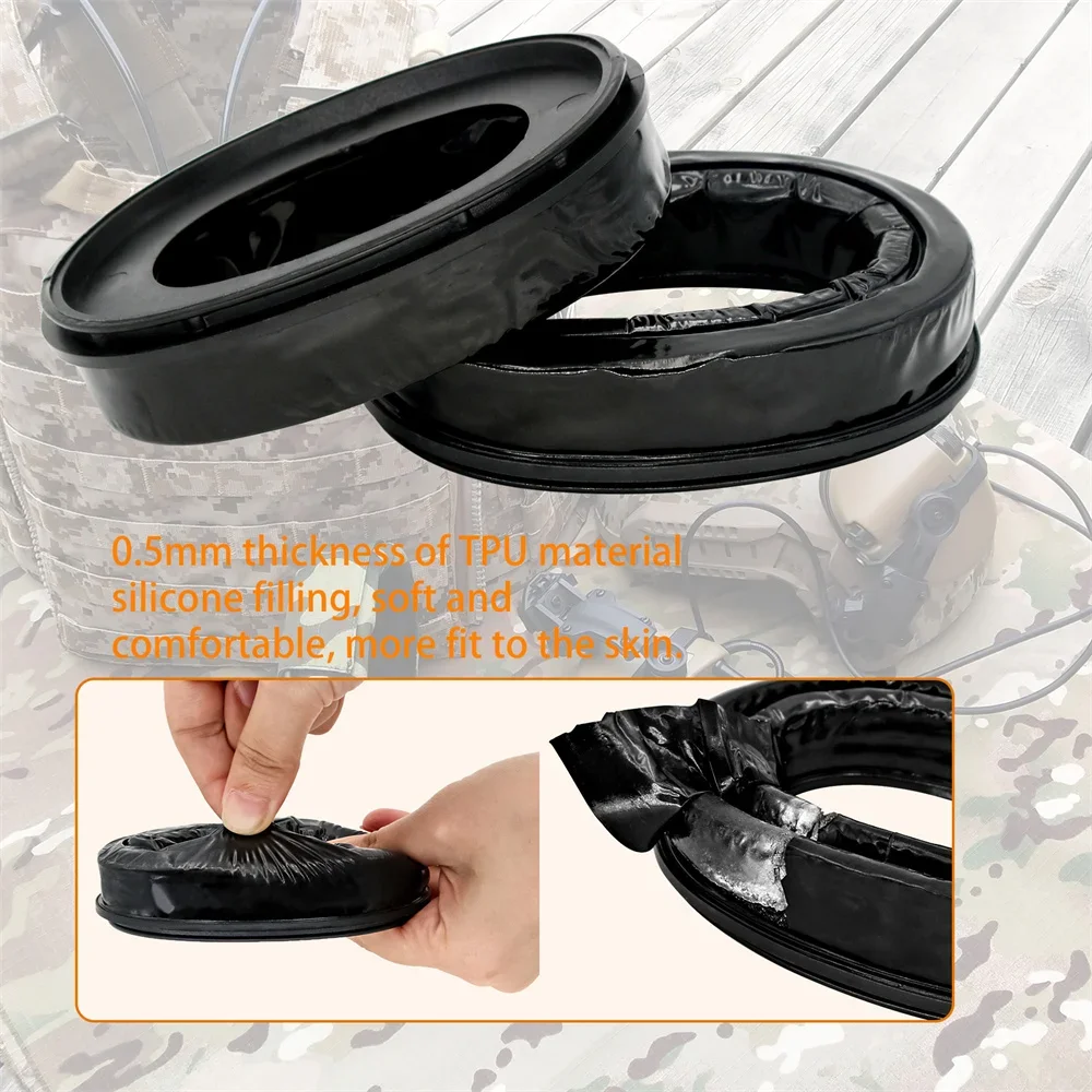 Almohadillas de esponja/Gel para auriculares tácticos MSA SORDIN, orejeras de tiro Airsoft, protección auditiva, orejeras electrónicas SORDIN - imagen 4