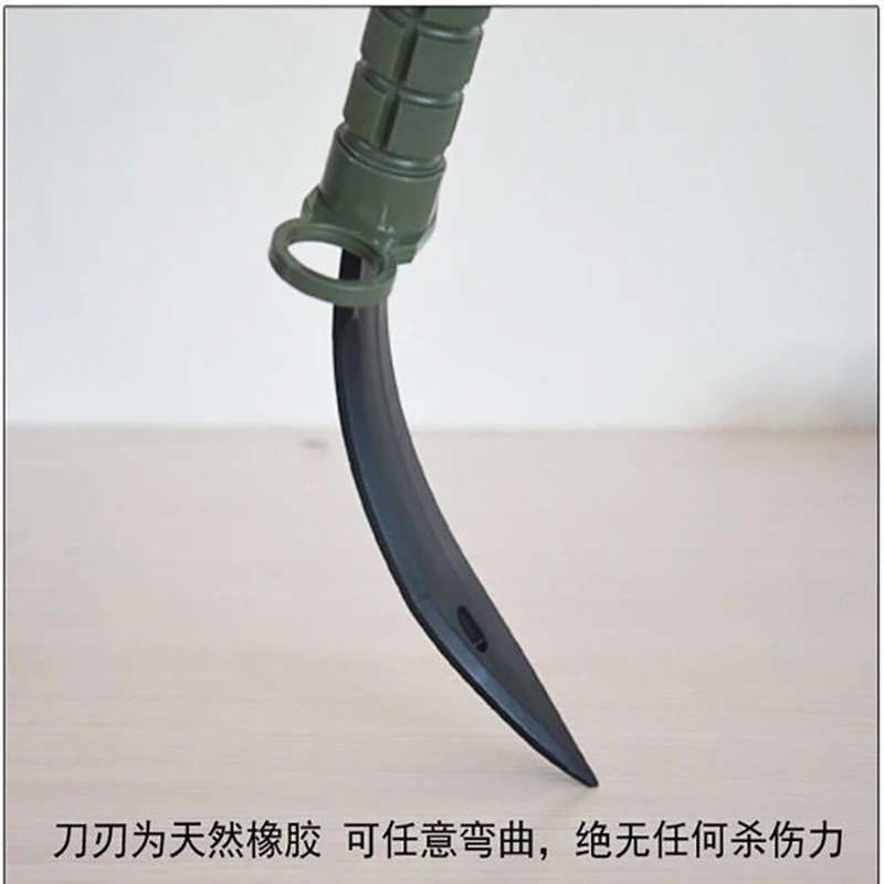 Modelo de cuchillo táctico con punta de goma, accesorio de COSPLAY, cuchillo de plástico para accesorio de disfraz de juego de rol - imagen 3