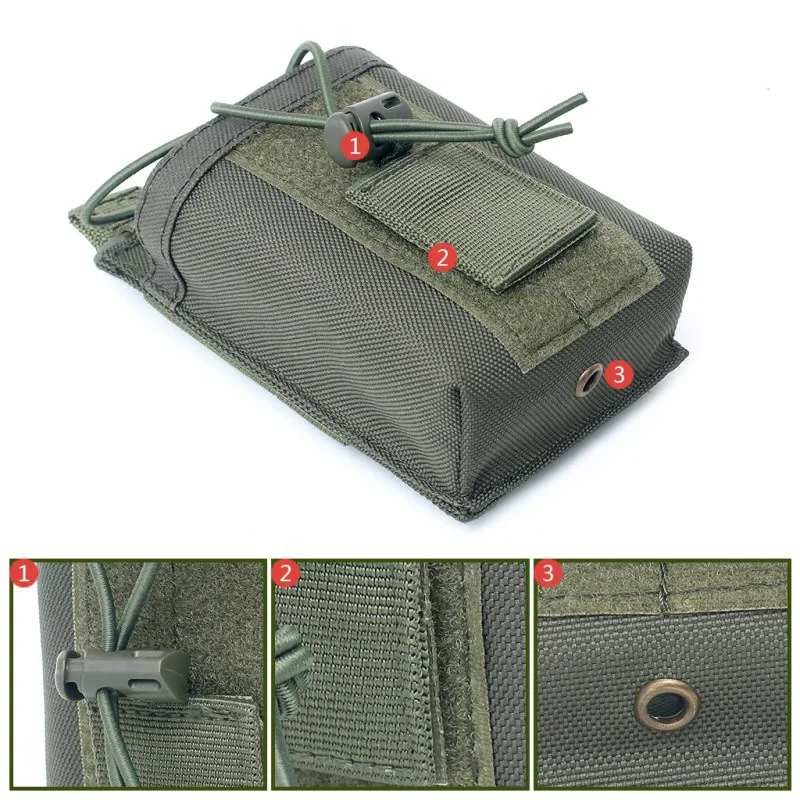 Bolsa de Radio Molle, funda para teléfono, riñonera EDC para exteriores, soporte para Walkie Talkie de caza, bolsas para Radio Mag - imagen 5
