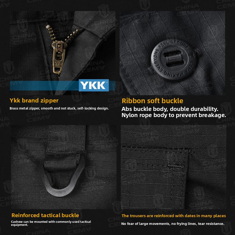 Pantalones elásticos informales para hombre, ropa para deportes al aire libre, senderismo, caza, trabajo táctico, pantalones resistentes al desgaste - imagen 2