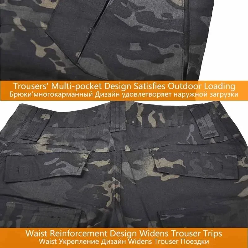 Trajes de uniforme táctico Milita, traje de camuflaje, ropa de caza, camisas de combate, pantalones, conjuntos de ropa de Paintball Airsoft para hombres, fuerza al aire libre - imagen 5