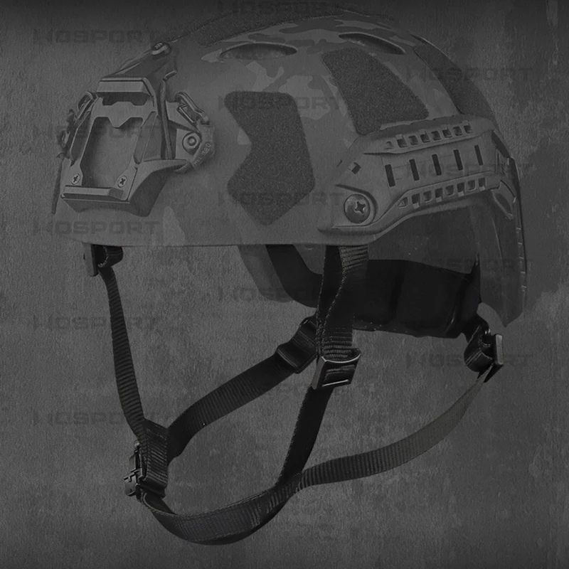 Correa de suspensión para casco de corte alto, correa de sujeción de cabeza ajustable, Correa protectora de mentón para casco rápido táctico, SF - imagen 4
