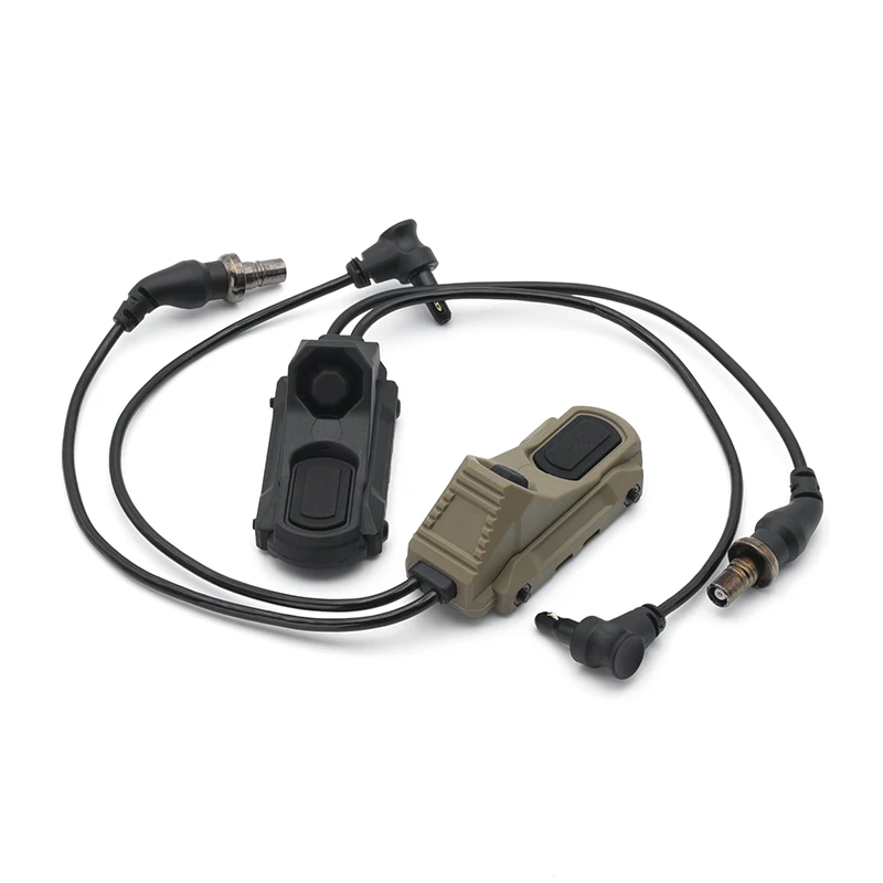 GBRS AXON interruptor de botón Dual para caza táctica, puntero láser de grúa y linterna SF, Combo de interruptor Dual - imagen 5