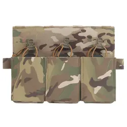 Bolsa táctica multiusos para Rifle Triple Mag para M4 AR15 5,56/7,62 CRYE Airsoft chaleco de caza portador de placa Panel frontal