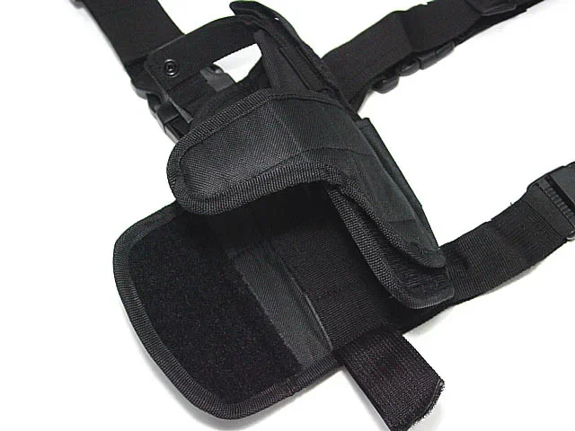 Pistolera Universal para mano izquierda, funda de pierna caída para caza, muslo, negra, Airsoft Tactical Tornado - imagen 2