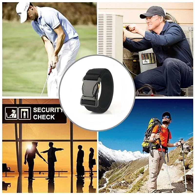 Cinturones tácticos versátiles para hombre, diseño duradero y ajustable, para caza al aire libre y entusiastas de los deportes, 2 piezas - imagen 5