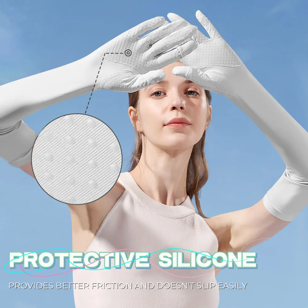 Guantes de protección solar 2 en 1, manoplas Anti-UV, transpirables, antideslizantes, para deporte, viajes, ciclismo, senderismo, pesca, equipo al aire libre - imagen 5