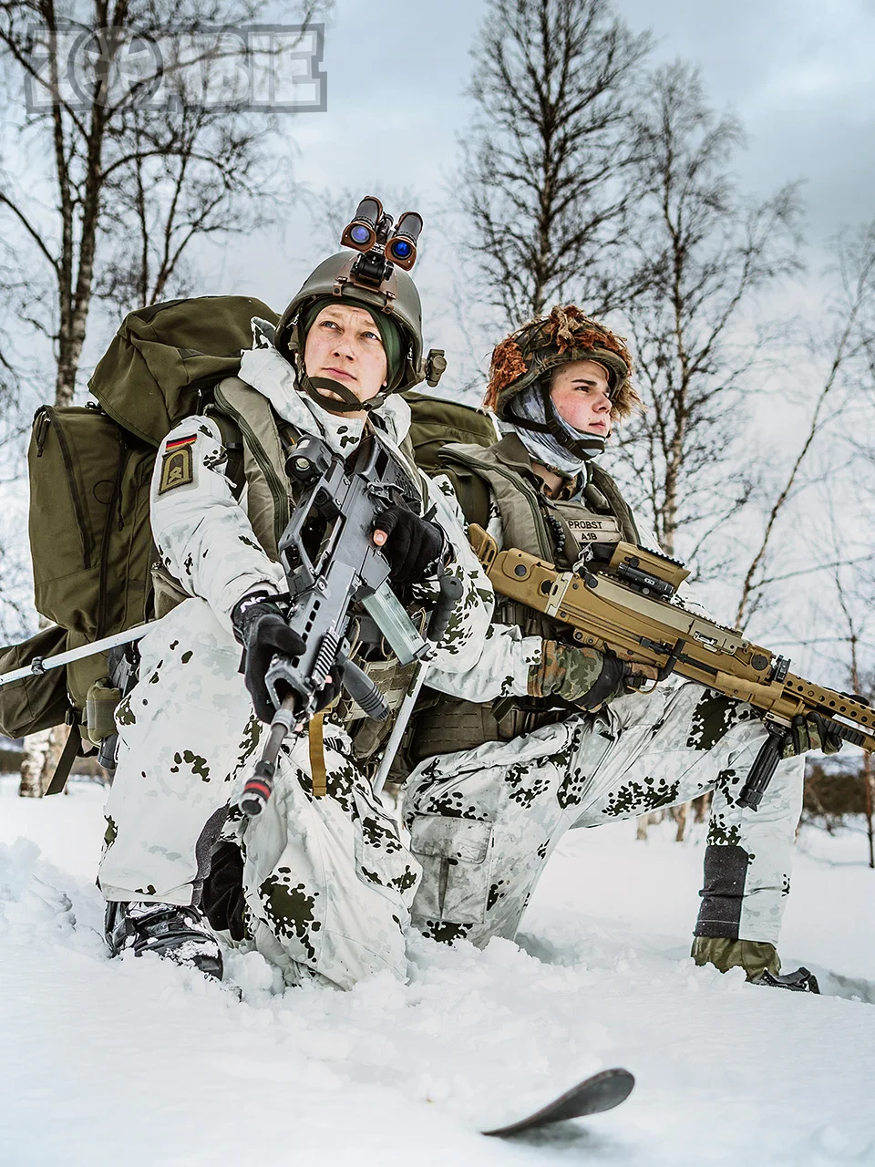 Abrigo impermeable de camuflaje manchado de nieve, pantalones cortavientos tácticos, traje de esquí - imagen 4