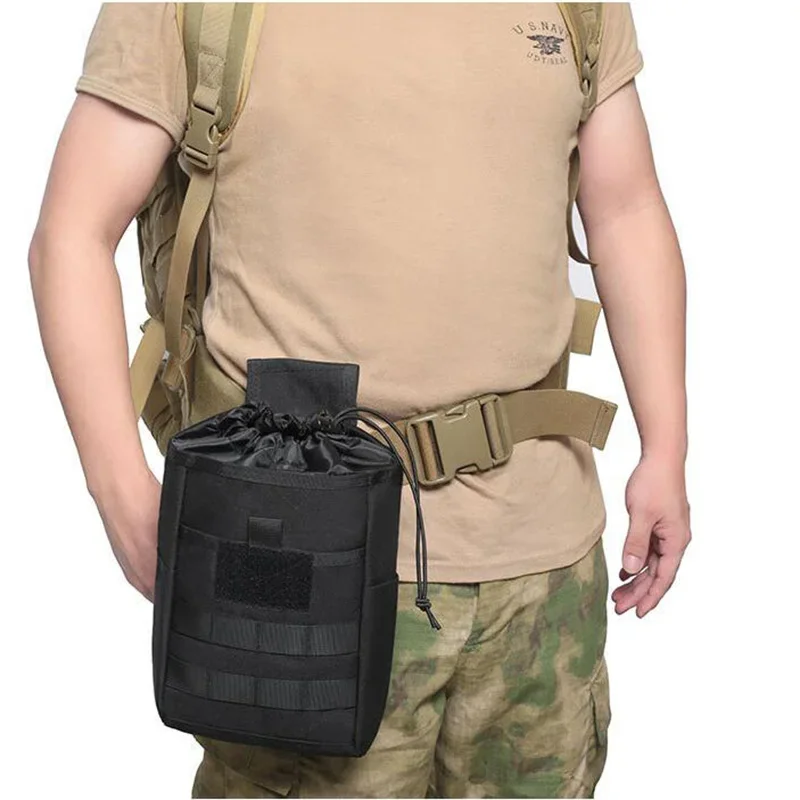 Bolsa de basura enrollable para revista, bolsillo plegable EDC, táctica, para deportes al aire libre, accesorio de caza, artículos diversos, bolsa de munición de recuperación Molle - imagen 2