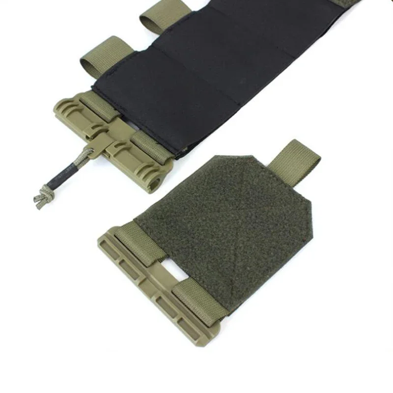 Faja elástica para chaleco, correa de montaje de liberación rápida, faja elástica táctica con 3 bolsas para revistas AR para JPC CPC - imagen 4