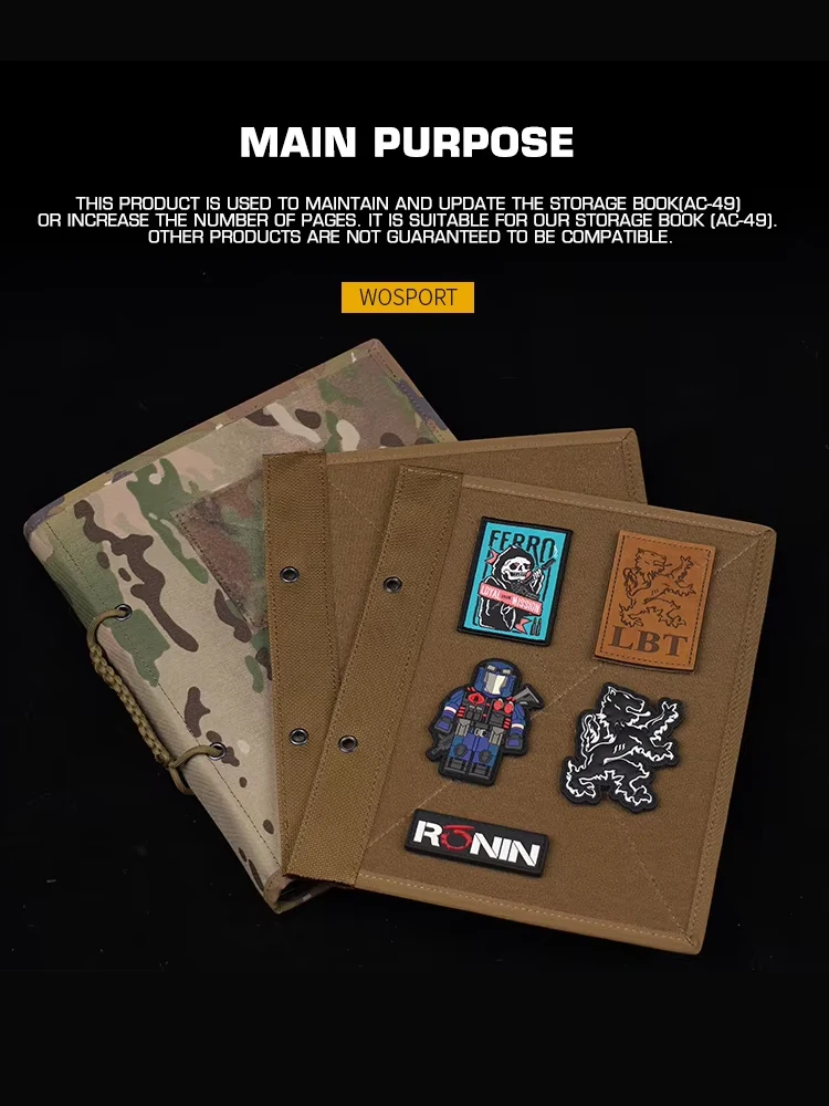 Libro de almacenamiento de brazalete mágico con bucle de doble cara, página suplementaria, 2 uds.