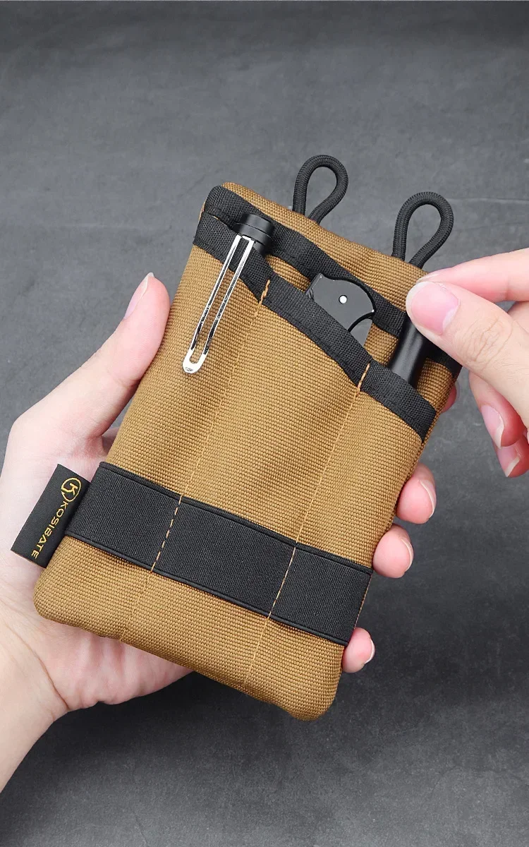 Riñonera táctica MOLLE EDC compacta para camping y senderismo - imagen 4