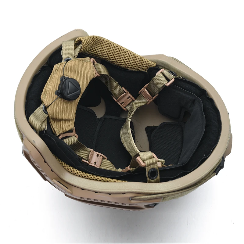 Casco balístico táctico NIJ IIIA Ver. Casco protector táctico a prueba de golpes con esponja colgante - imagen 2