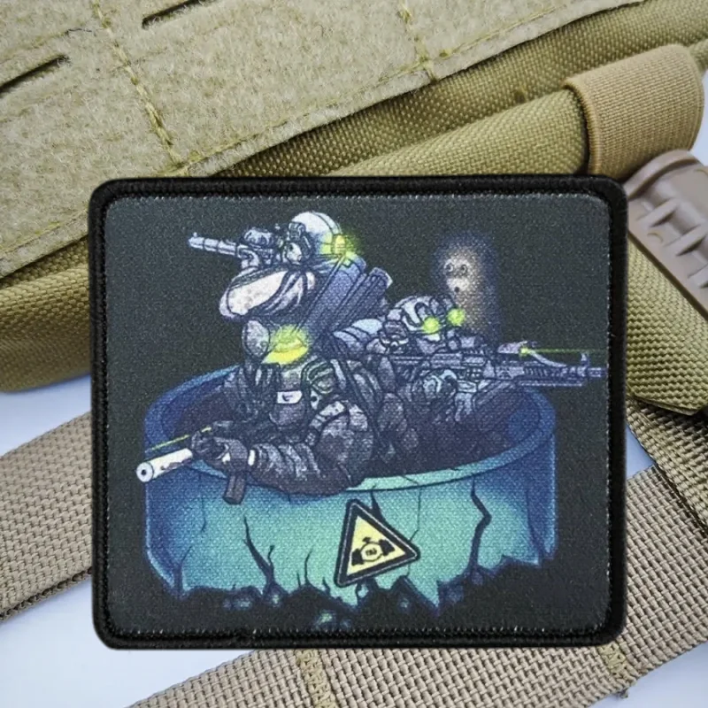 Parche de impresión de tubería de Gas Natural, chaleco táctico, sombreros con gancho y bucle, insignia de moral, pegatinas para mochila, parches para brazalete para ropa - imagen 4